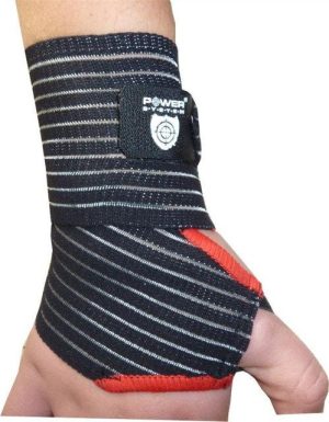 Кистьові бинти Power System PS-6000 Elastic Wrist Support Black/Red (пара) - Зображення 4
