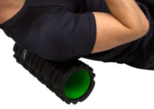 Масажний ролик (роллер) PowerPlay 4025 Massage Roller Чорно-зелений (33x15см.) - Зображення 10