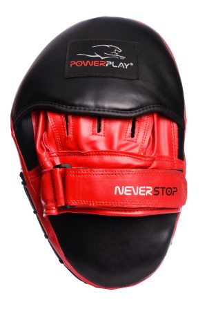 Лапи боксерські PowerPlay 3051 Чорно-Червоні PU [пара] - Зображення 4