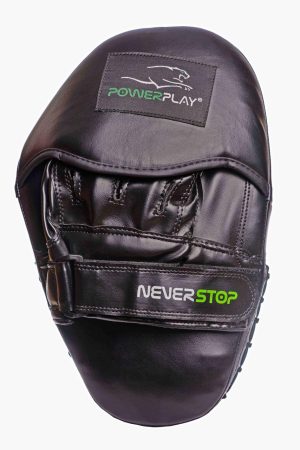 Лапи боксерські PowerPlay 3051 Чорно-Зелені PU [пара] - Зображення 4