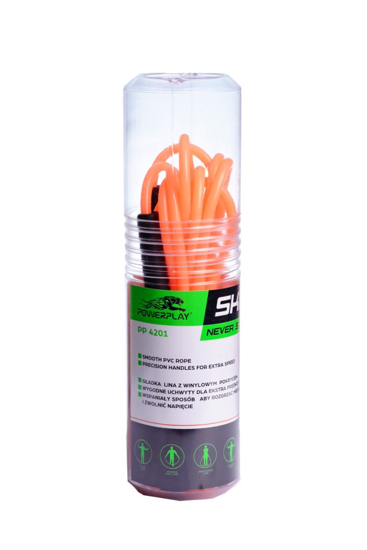 Скакалка PowerPlay 4201 Basic Jump Rope Помаранчева (2,8m.) - Зображення 3