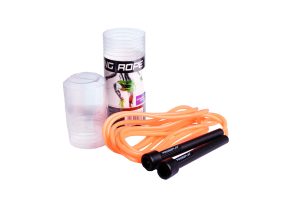 Скакалка PowerPlay 4201 Basic Jump Rope Помаранчева (2,8m.) - Зображення 4