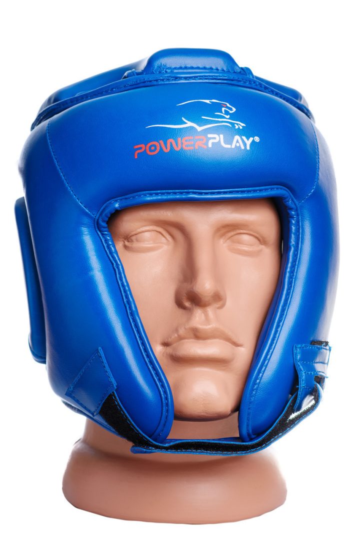Боксерський шолом турнірний PowerPlay 3045 Синій XL (капа в подарунок) - Зображення 2