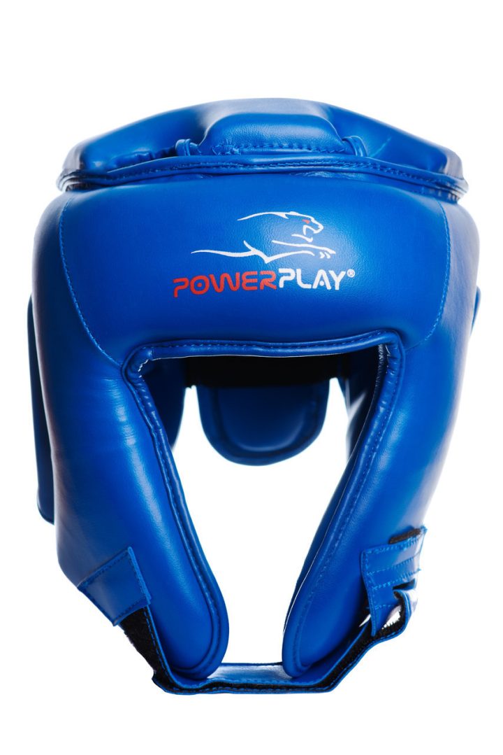 Боксерський шолом турнірний PowerPlay 3045 Синій XL (капа в подарунок) - Зображення 6