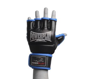 Рукавиці для MMA PowerPlay 3058 Чорно-Сині S - Зображення 2
