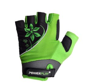 Велорукавички жіночі PowerPlay 5281 A Зелені XS - Зображення 3