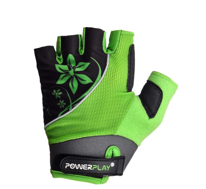Велорукавички жіночі PowerPlay 5281 A Зелені XS - Зображення 3