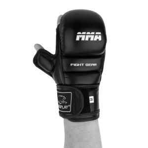 Рукавиці для MMA PowerPlay 3026 Чорні M - Зображення 4