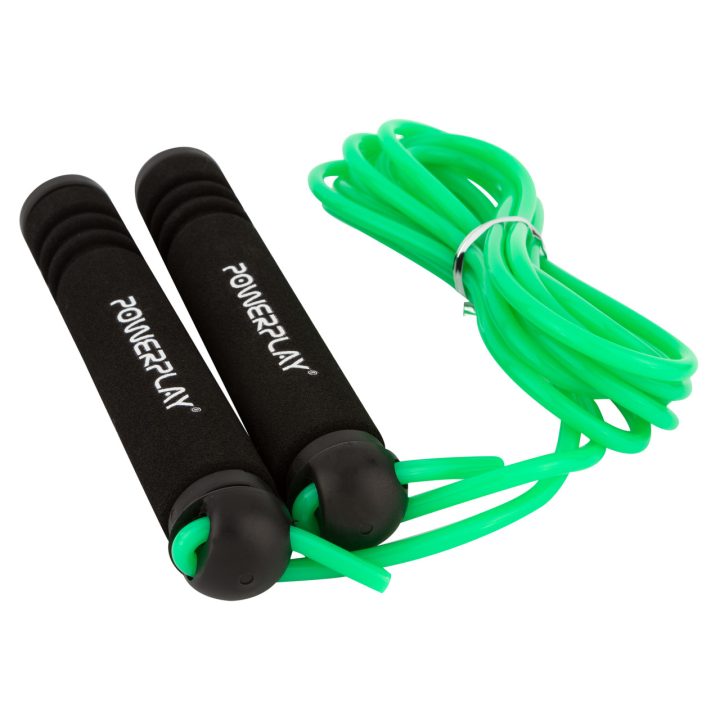 Скакалка PowerPlay 4205 Classic Plus Jump Rope Зелена (2,7m.) - Зображення 2