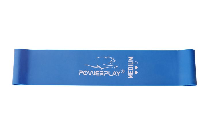 Резинка для фітнесу PowerPlay 4114 Mini Power Band 1мм. Medium Сіня (7.5 кг) - Зображення 2