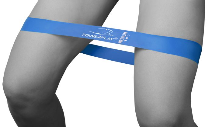 Резинка для фітнесу PowerPlay 4114 Mini Power Band 1мм. Medium Сіня (7.5 кг) - Зображення 7