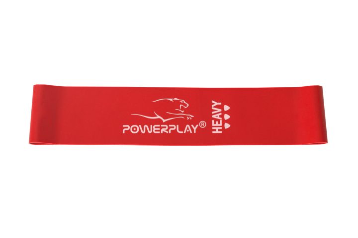 Резинка для фітнесу PowerPlay 4114 Mini Power Band 1.2мм. Heavy Червона (11 кг) - Зображення 2
