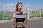 Тканева гумка для фітнесу та спорту PowerPlay 4111 Hip Band S  Heavy Сіра (d_64cm) - Зображення 7