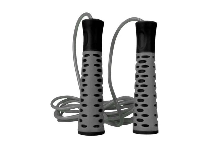 Скакалка PowerPlay 4206 Jump Rope PRO+ Сіро-чорна (2,75m.) - Зображення 2