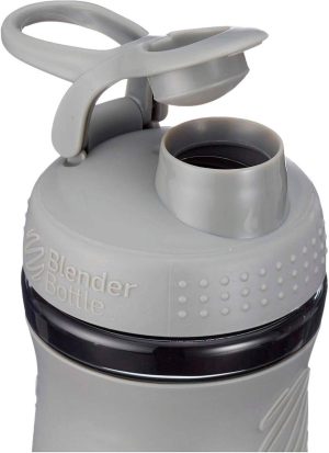 Шейкер спортивний (пляшка) BlenderBottle SportMixer Flip 28oz/820ml Grey - Зображення 6