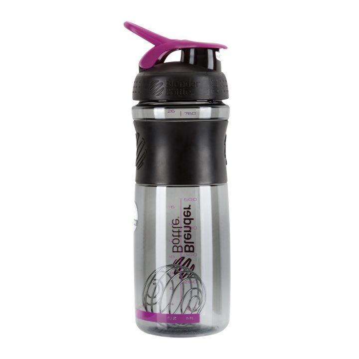 Шейкер спортивний (пляшка) BlenderBottle SportMixer Flip 28oz/820ml Black/Plum - Зображення 2