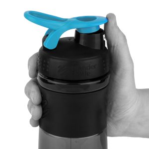 Шейкер спортивний (пляшка) BlenderBottle SportMixer Flip 28oz/820ml Black/Teal - Зображення 3