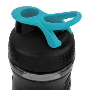 Шейкер спортивний (пляшка) BlenderBottle SportMixer Flip 28oz/820ml Black/Teal - Зображення 4