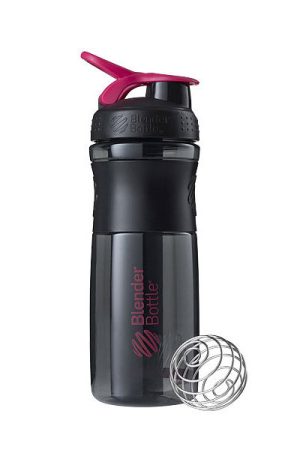 Шейкер спортивний (пляшка) BlenderBottle SportMixer Flip 28oz/820ml Black/Pink - Зображення 3