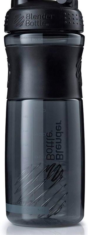 Шейкер спортивний (пляшка) BlenderBottle SportMixer Flip 28oz/820ml Black - Зображення 5