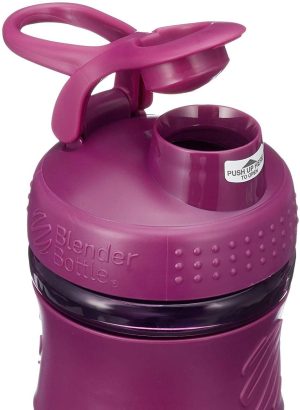 Шейкер спортивний (пляшка) BlenderBottle SportMixer Flip 20oz/590ml Plum - Зображення 4