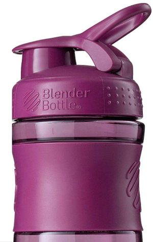 Шейкер спортивний (пляшка) BlenderBottle SportMixer Flip 20oz/590ml Plum - Зображення 3