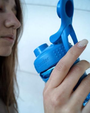 Шейкер спортивний (пляшка) BlenderBottle SportMixer Flip 28oz/820ml Cyan - Зображення 3