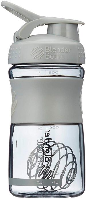 Шейкер спортивний (пляшка) BlenderBottle SportMixer Flip 20oz/590ml Grey - Зображення 5