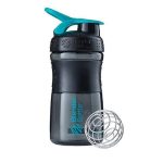Шейкер спортивний (пляшка) BlenderBottle SportMixer Flip 20oz/590ml Black/Teal - Зображення 2