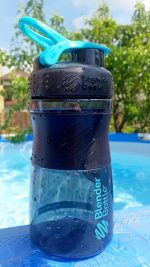 Шейкер спортивний (пляшка) BlenderBottle SportMixer Flip 20oz/590ml Black/Teal - Зображення 3