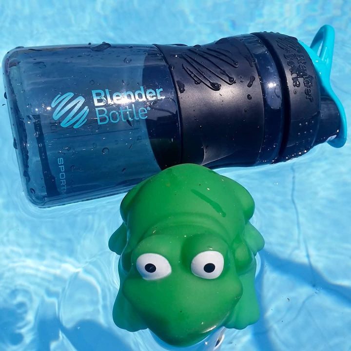 Шейкер спортивний (пляшка) BlenderBottle SportMixer Flip 20oz/590ml Black/Teal - Зображення 5