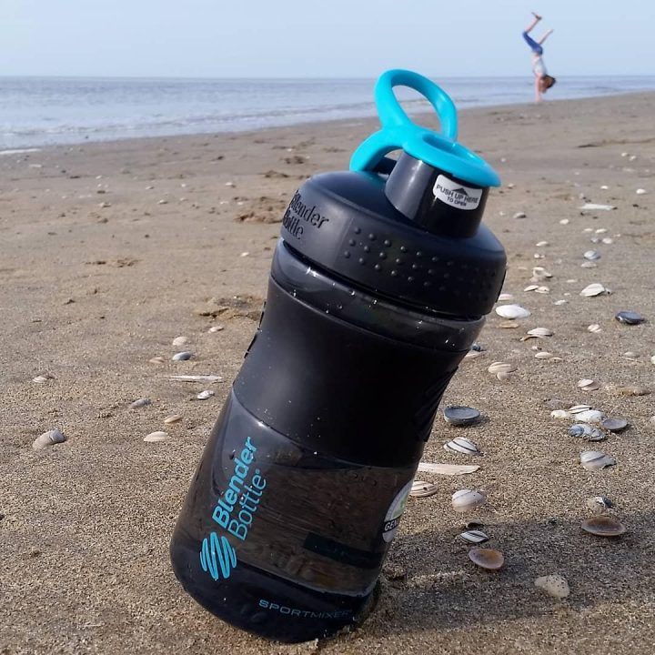 Шейкер спортивний (пляшка) BlenderBottle SportMixer Flip 20oz/590ml Black/Teal - Зображення 8
