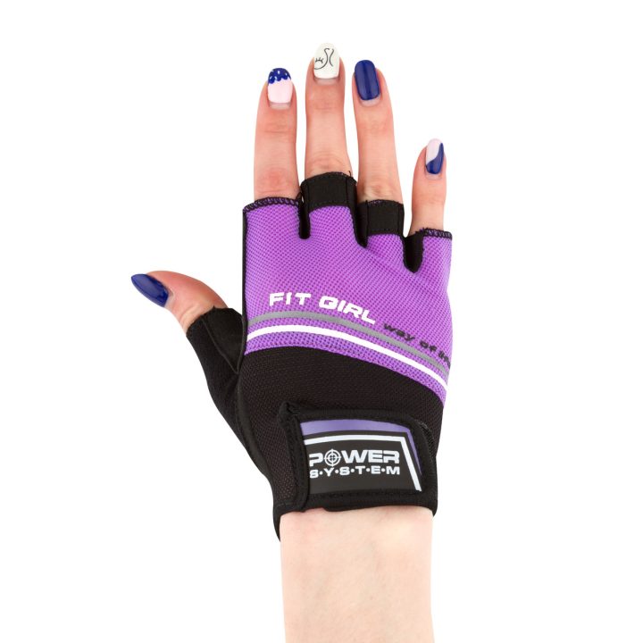 Рукавички для фітнесу Power System PS-2920 Fit Girl Evo Purple S - Зображення 2