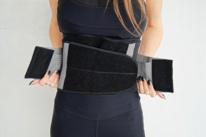 Пояс-корсет  для підтримки спини Power System PS-6031 Waist Shaper Grey S/M - Зображення 4