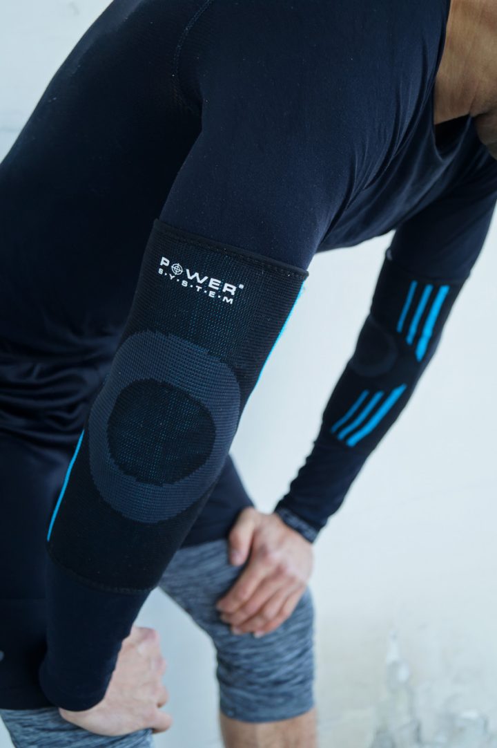 Налокітники Power System PS-6020 Elbow Support Evo Black/Blue (пара) M - Зображення 9