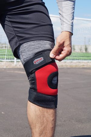 Наколінник Power System PS-6012 Neo Knee Support Black/Red (1шт.) L - Зображення 4