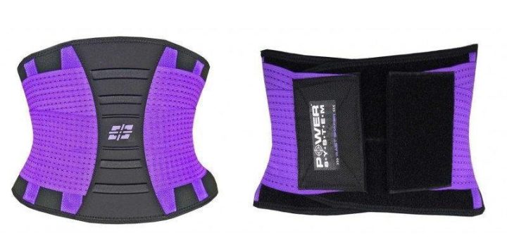 Пояс-корсет для підтримки спини Power System PS-6031 Waist Shaper Purple S/M - Зображення 2
