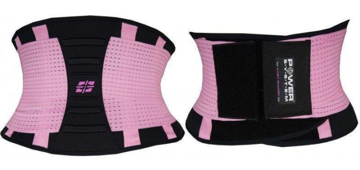 Пояс-корсет для підтримки спини Power System PS-6031 Waist Shaper Pink L/XL - Зображення 2