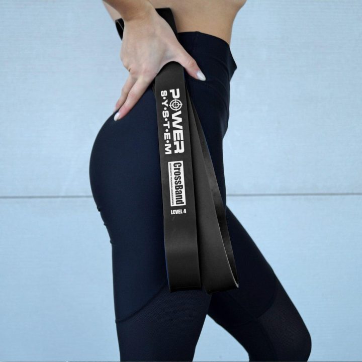 Еспандер-петля (гумка для фітнесу і кроссфіту) Power System PS-4055 CrossFit Level 5 Black (опір 25-65 кг) - Зображення 9