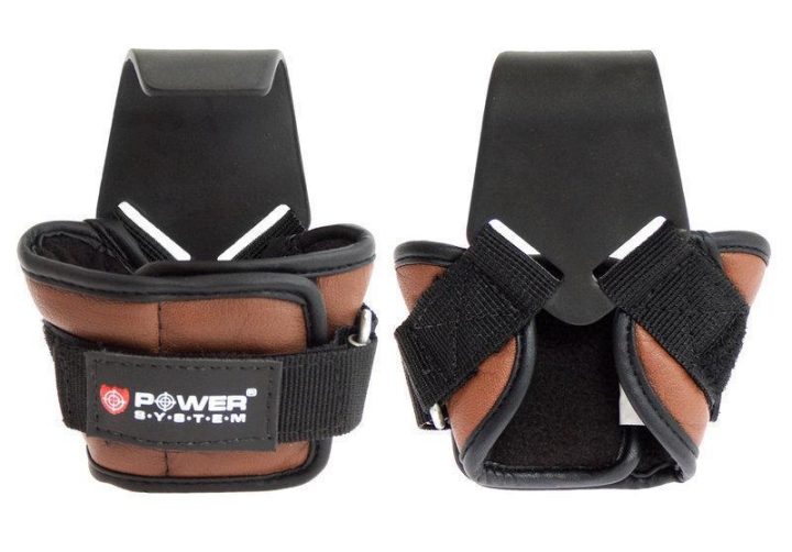 Гаки для тяги на зап'ястя Power System PS-3300 Hooks Brown XL - Зображення 2