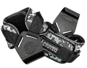Гаки для тяги на зап'ястя Power System PS-3370 Hooks Camo Black/Grey L - Зображення 1