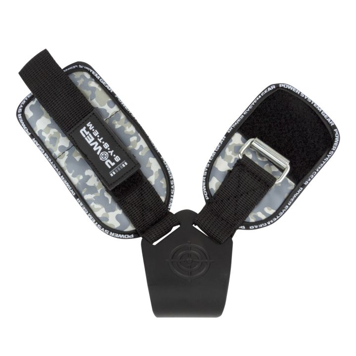 Гаки для тяги на зап'ястя Power System PS-3370 Hooks Camo Black/Grey XL - Зображення 4