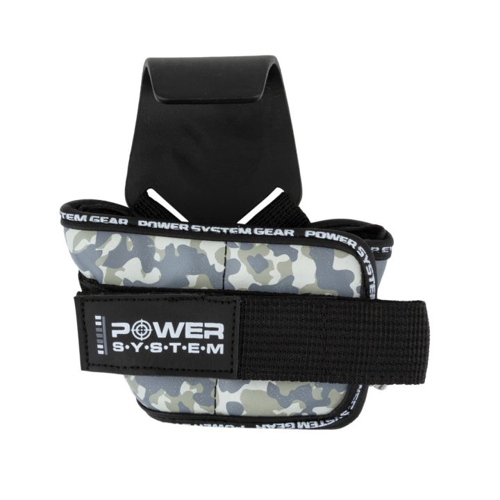 Гаки для тяги на зап'ястя Power System PS-3370 Hooks Camo Black/Grey L - Зображення 4