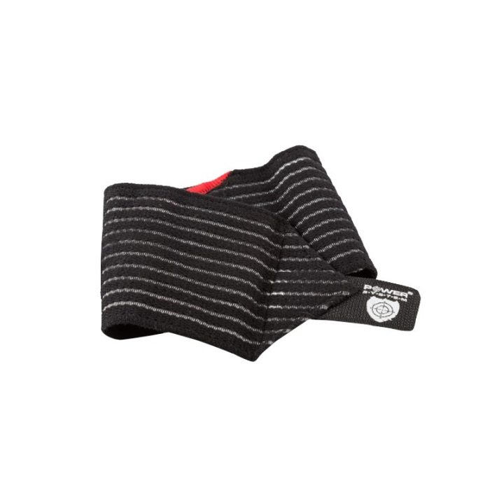 Кистьові бинти Power System PS-6000 Elastic Wrist Support Black/Red (пара) - Зображення 6