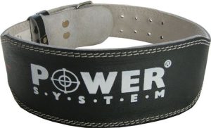 Пояс для важкої атлетики Power System PS-3250 Power Basic шкіряний Black M - Зображення 2