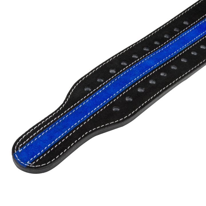 Пояс для пауерліфтингу Power System PS-3800 PowerLifting шкіряний Black/Blue Line XXL - Зображення 4