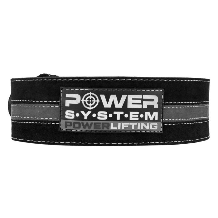 Пояс для пауерліфтингу Power System PS-3800 PowerLifting шкіряний Black/Grey Line XXL - Зображення 2