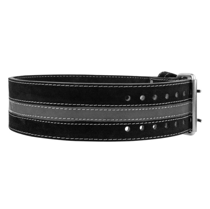 Пояс для пауерліфтингу Power System PS-3800 PowerLifting шкіряний Black/Grey Line M - Зображення 3