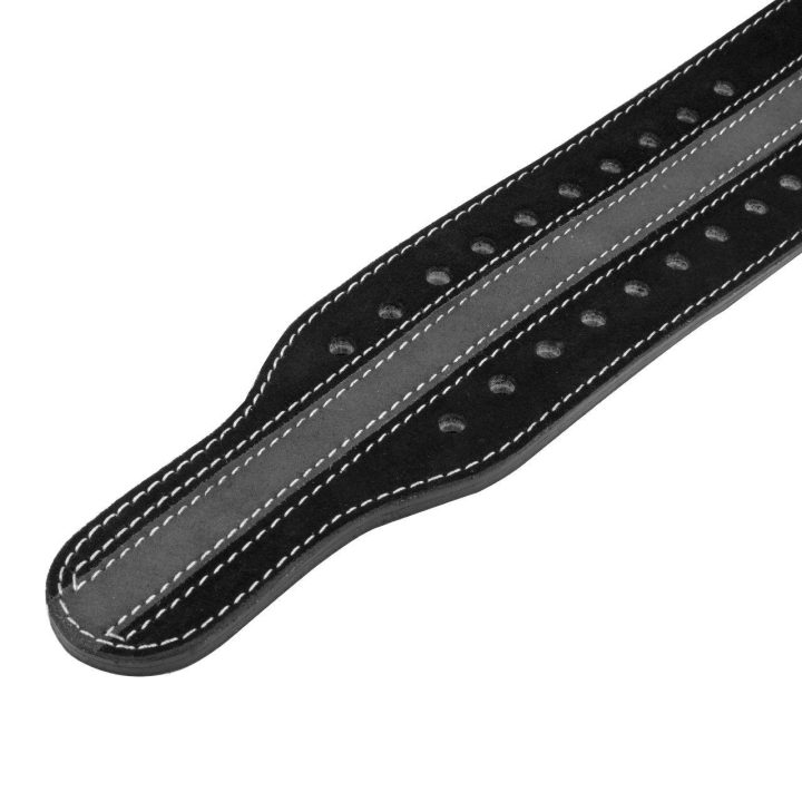 Пояс для пауерліфтингу Power System PS-3800 PowerLifting шкіряний Black/Grey Line XXL - Зображення 4
