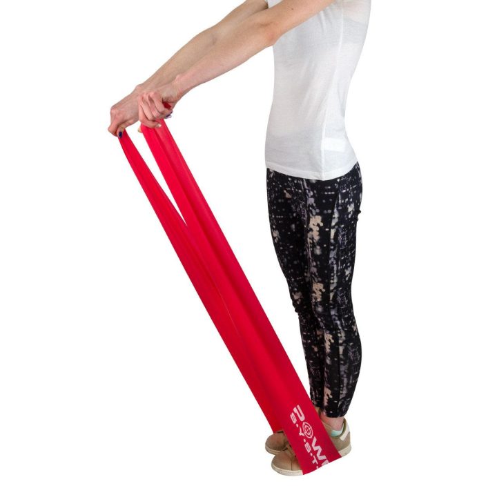 Стрічка-еспандер для спорту та реабілітації Power System PS-4122 Flat Stretch Band Level 2 Red (15-25кг.) - Зображення 2